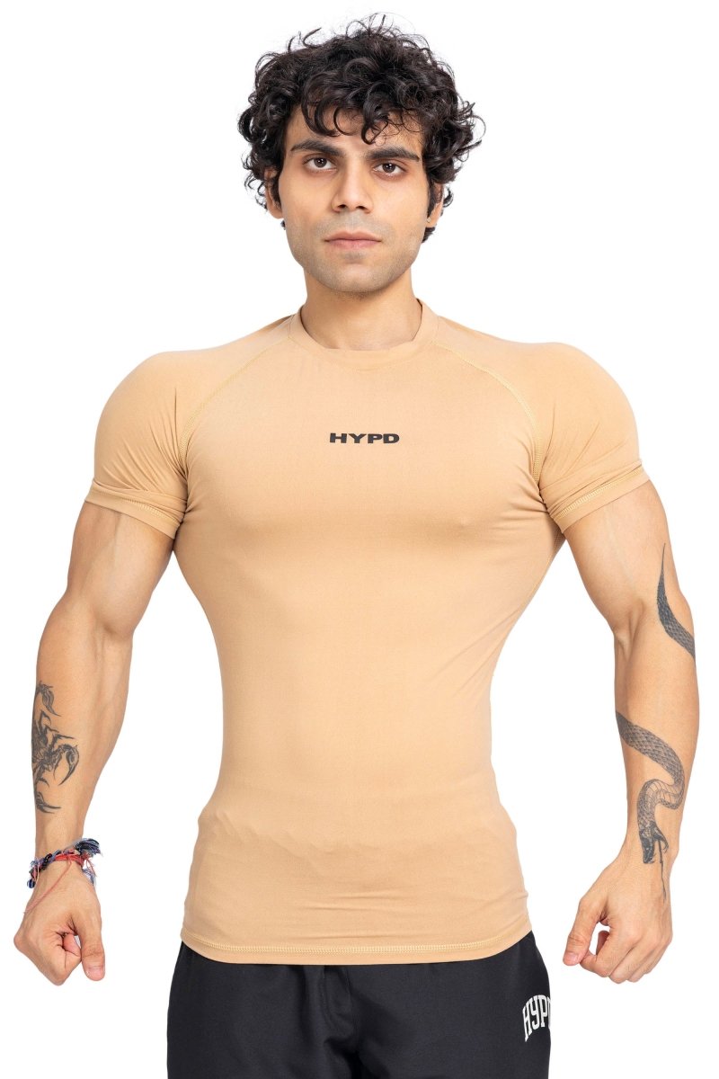 Beige Stealth Compression T-Shirt