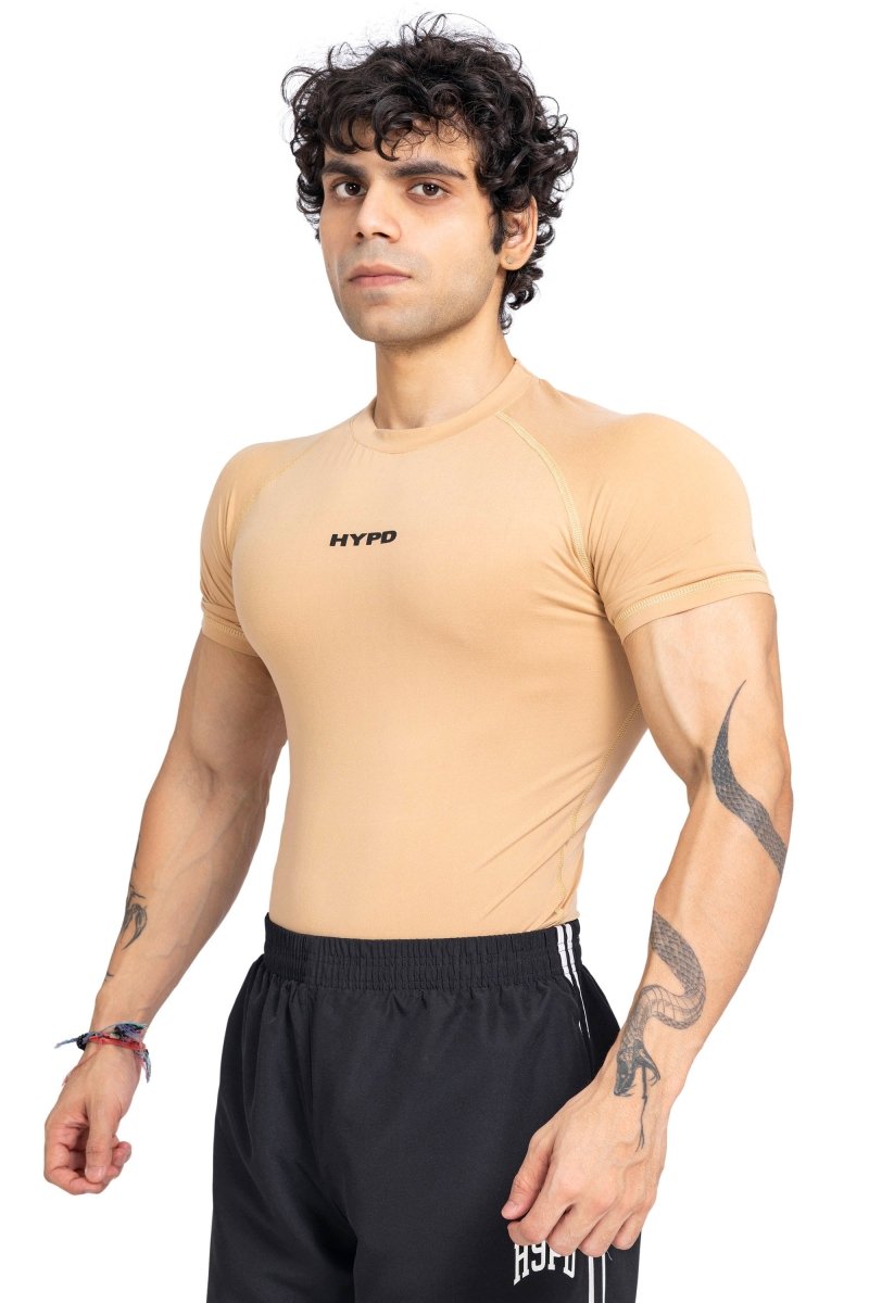 Beige Stealth Compression T-Shirt