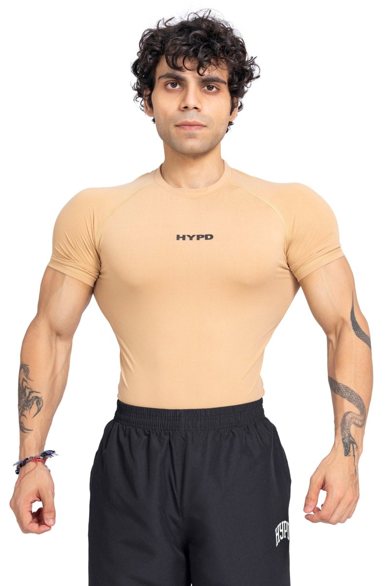 Beige Stealth Compression T-Shirt