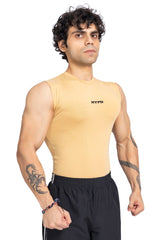 Beige Stealth Compression Tanktop