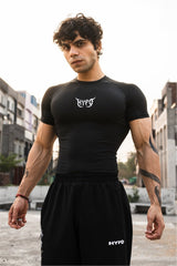 Black Grunge Compression T-Shirt