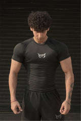 Black Grunge Compression T-Shirt