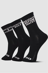 Black Pack of 3 Socks - HYPD Sports