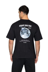 Black Shoot For The Moon Oversized T-Shirt - HYPD Sports
