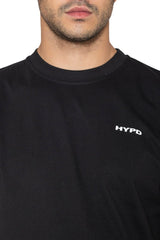 Black Solid Oversized T-Shirt - HYPD Sports