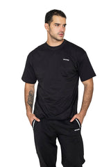 Black Solid Oversized T-Shirt - HYPD Sports