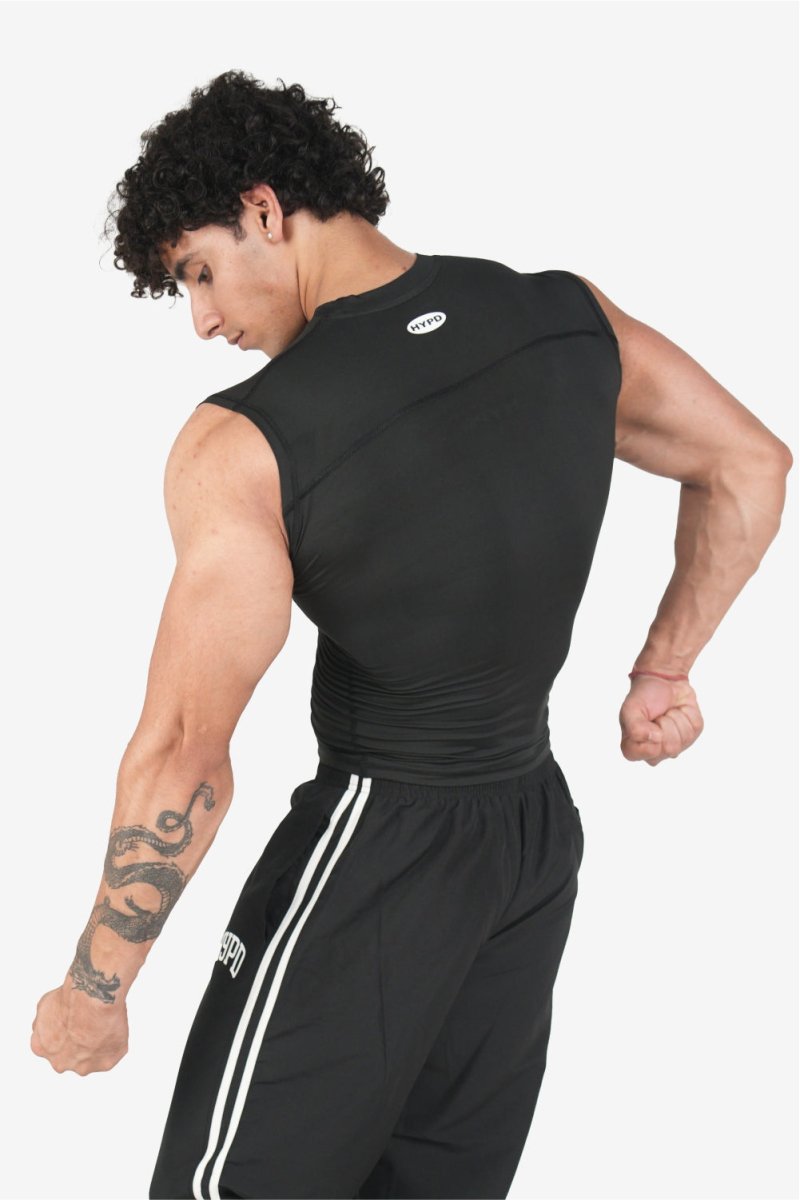 Black Stealth Compression Tanktop