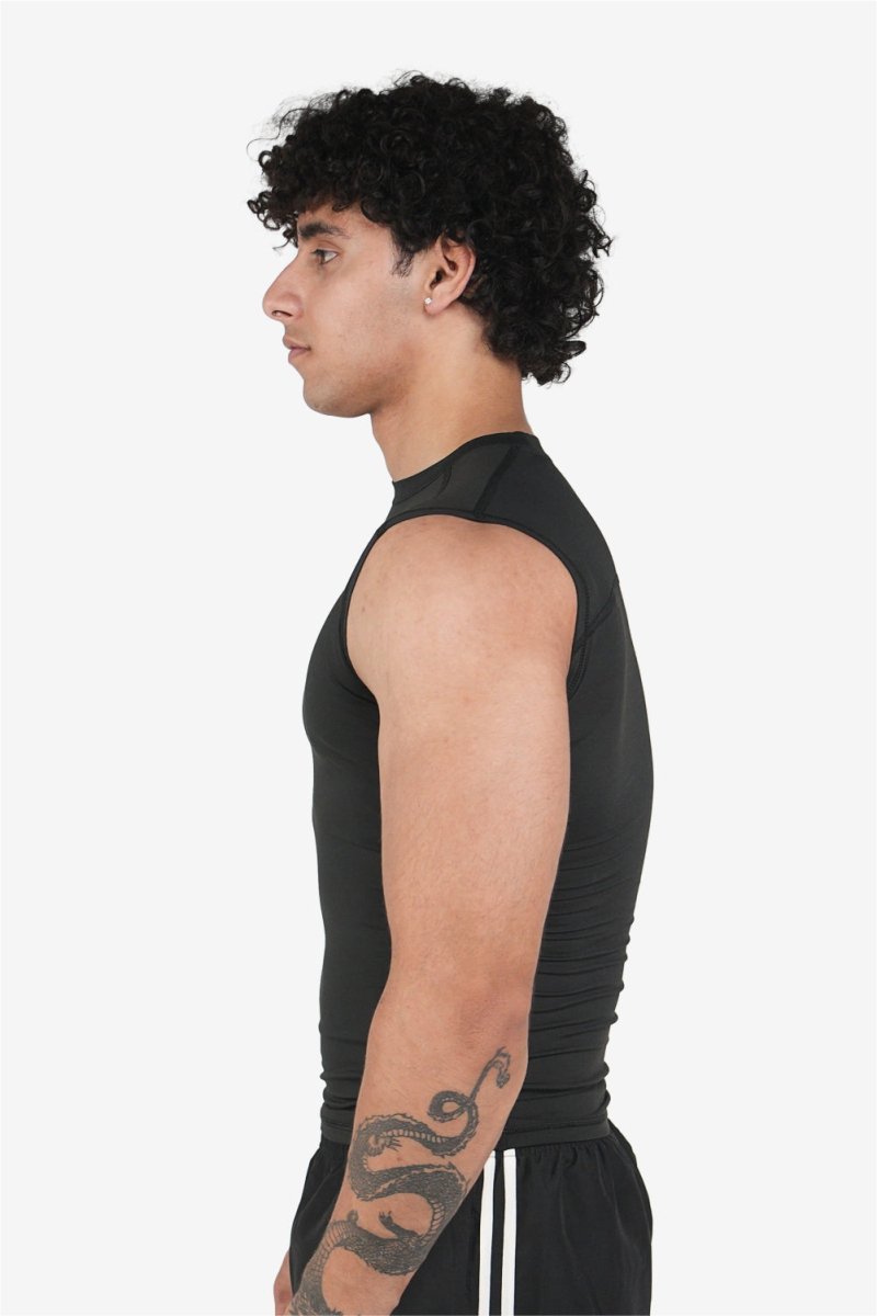 Black Stealth Compression Tanktop