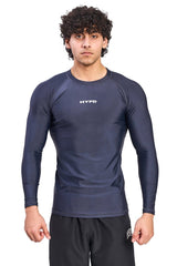 Grey Dynamic Compression T-Shirt Full Sleeves - HYPD Sports