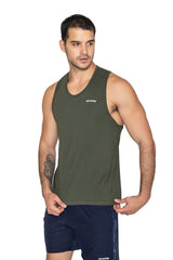 Olive Apex Tank Top - HYPD Sports