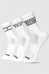 White Pack of 3 Socks - HYPD Sports