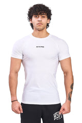 White Stealth Compression T-Shirt - HYPD Sports