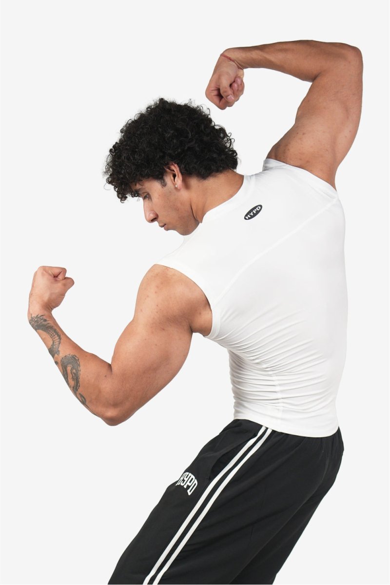 White Stealth Compression Tanktop