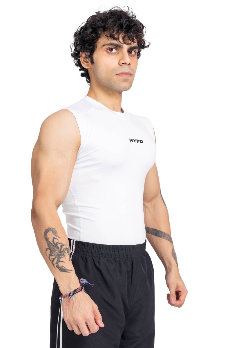 White Stealth Compression Tanktop