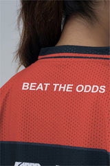 red lifting club oversized training jersey womens 