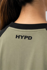 pista/black raglan oversized t-shirt women