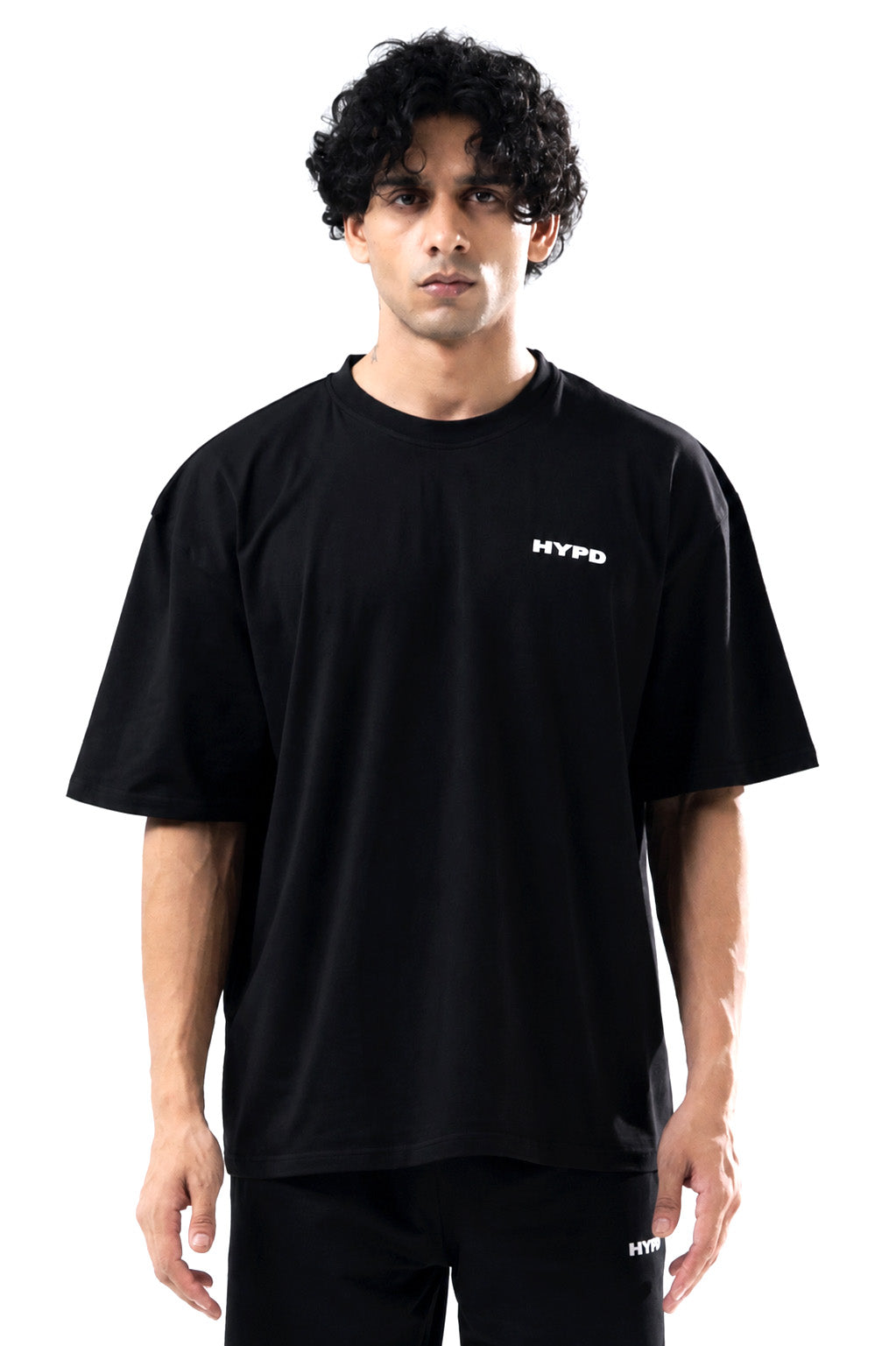 black essential oversized t-shirt men 