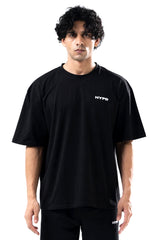 black essential oversized t-shirt men 