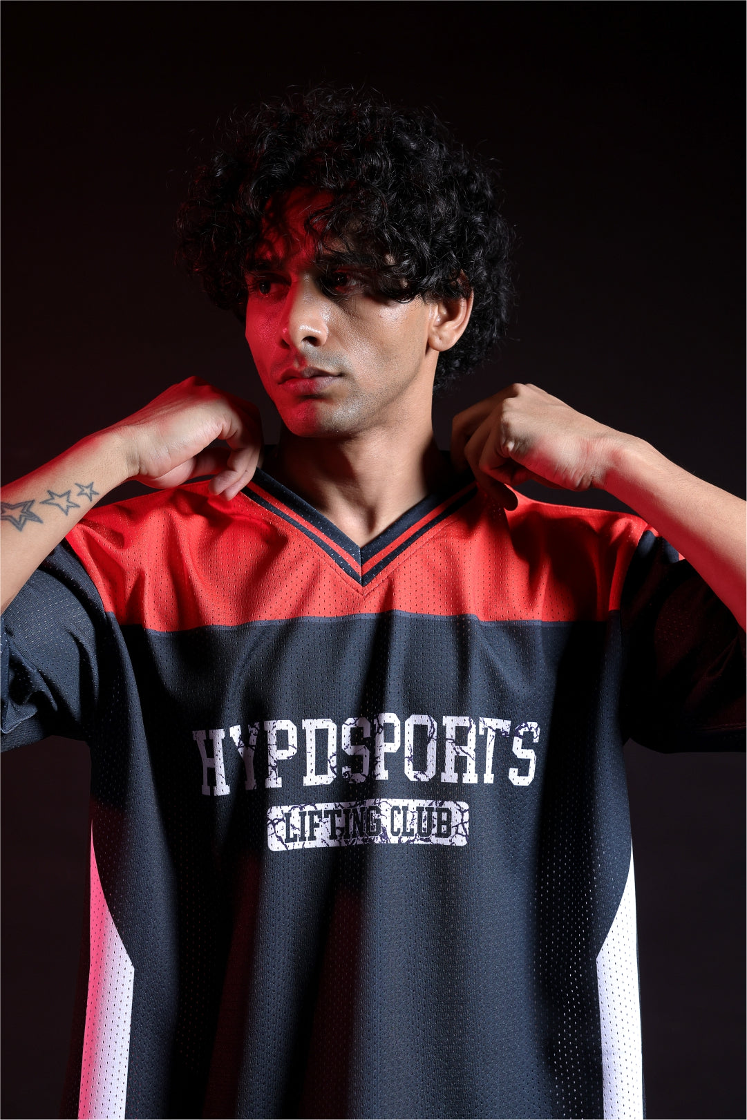 red lifting club oversized training jersey mens 
