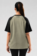 pista/black raglan oversized t-shirt women