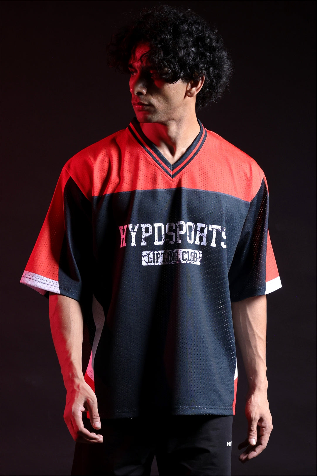 red lifting club oversized training jersey mens 