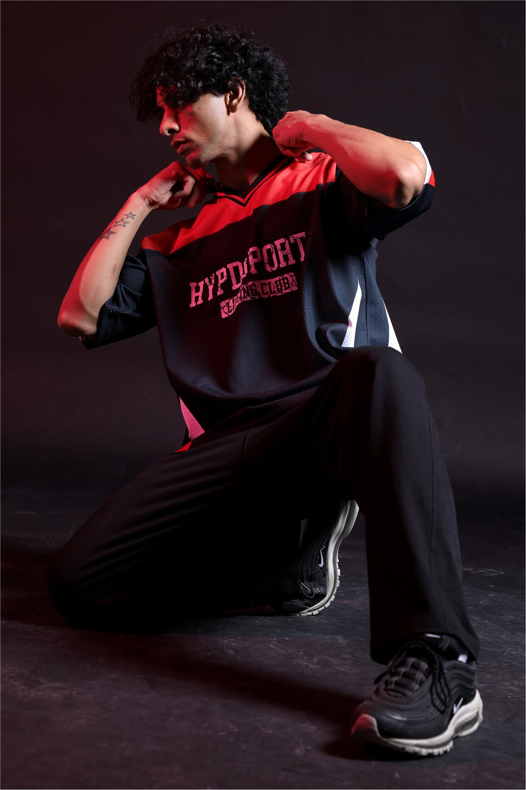 red lifting club oversized training jersey mens 