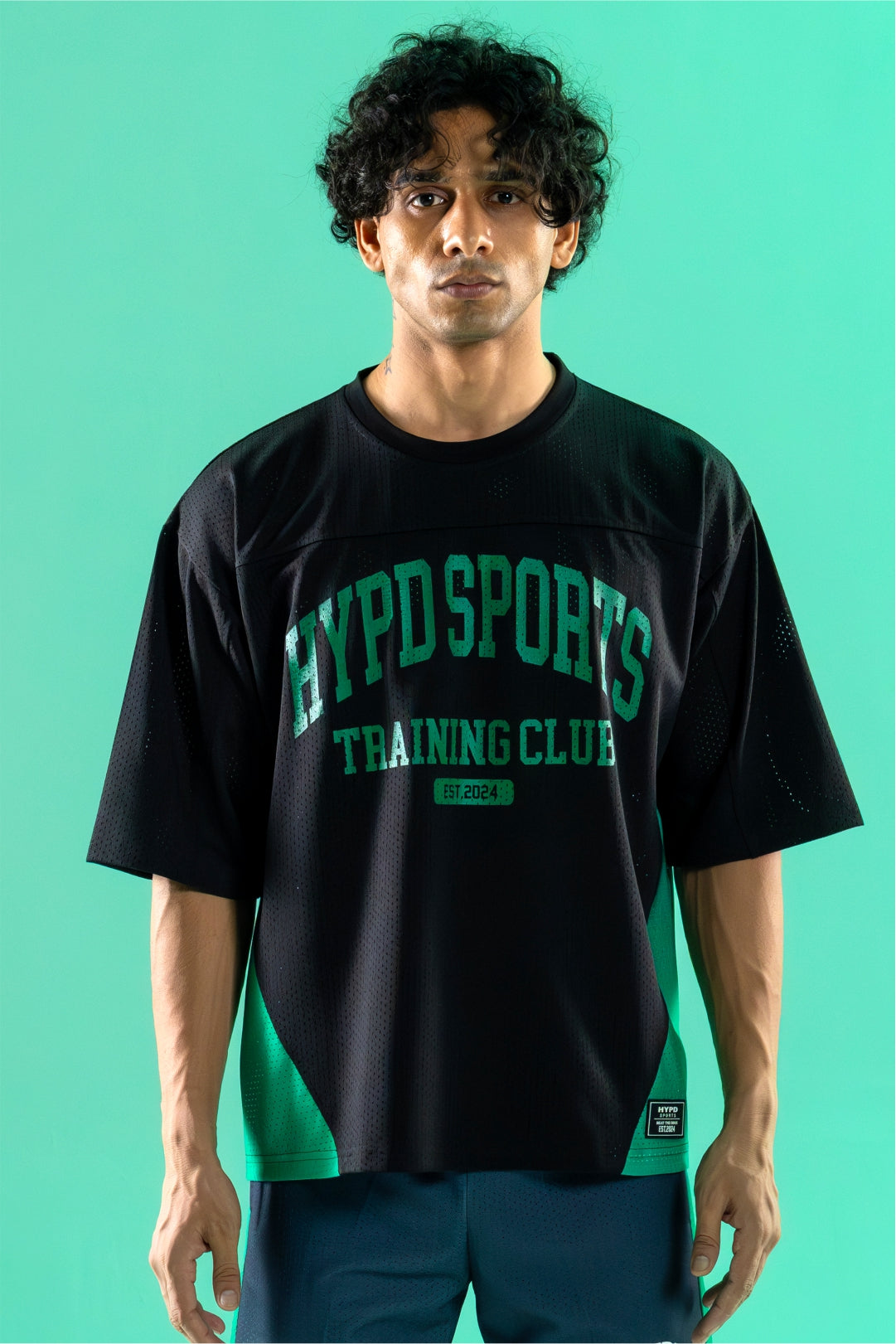 black/green training club mesh oversized jersey mens 