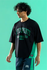 black/green training club mesh oversized jersey mens 