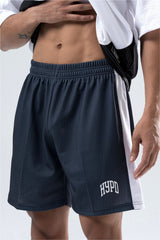 white/black training club mesh shorts mens 