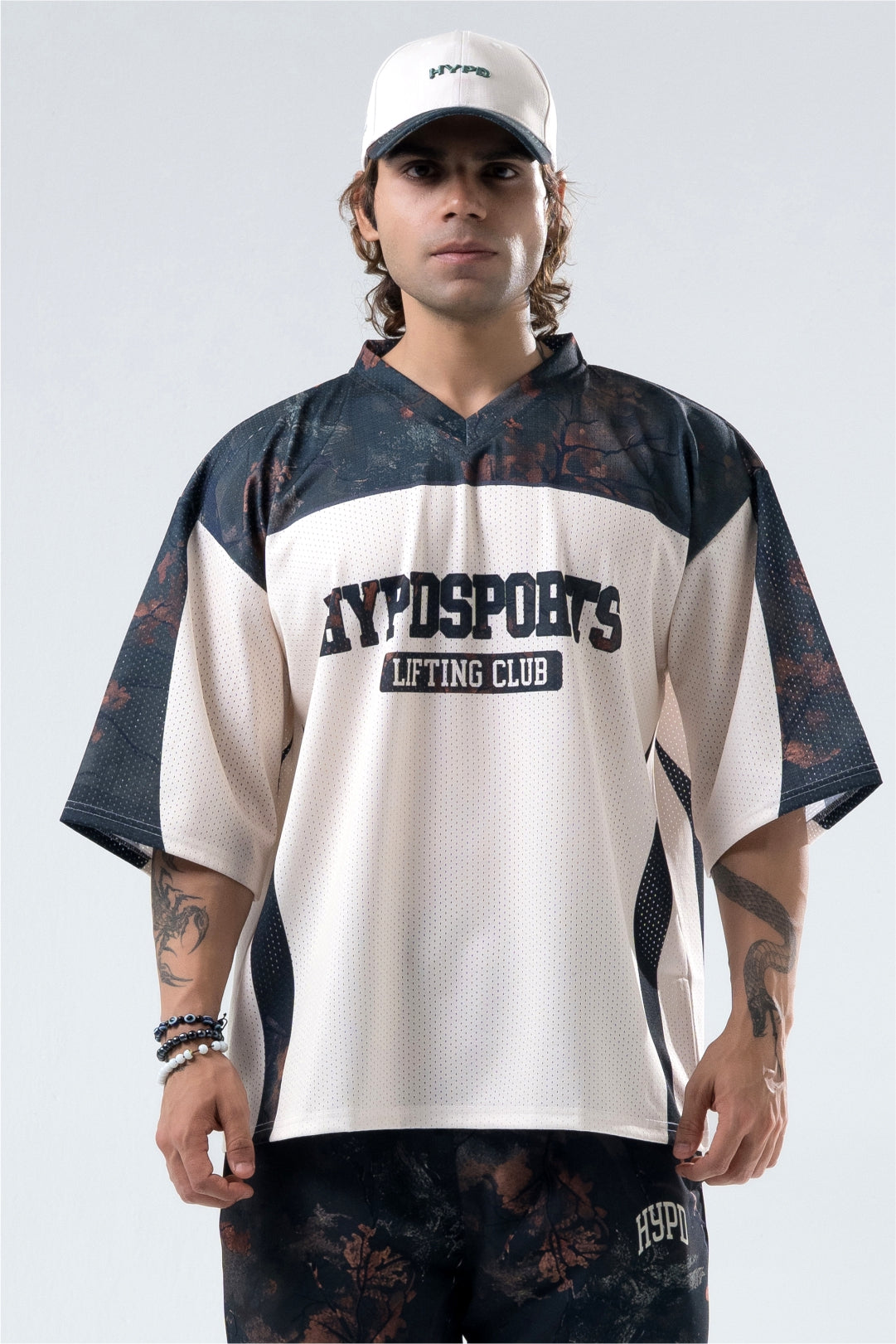 camo lifting club oversized training jersey men 