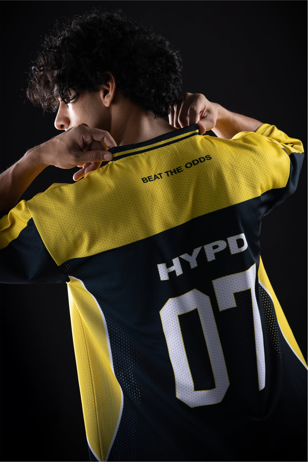 yellow champion mentality oversized training jersey women 