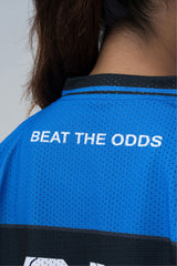 blue lifting club oversized training jersey women 
