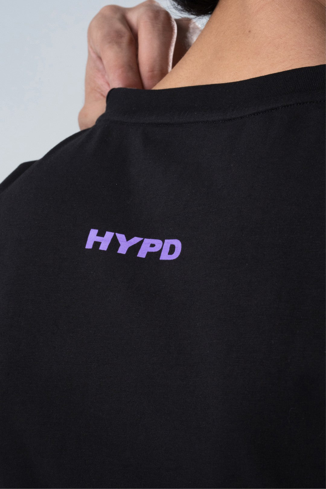 black/purple athletic division oversized t-shirt men