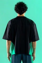black/green training club mesh oversized jersey mens 