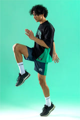 black/green training club mesh oversized jersey mens 