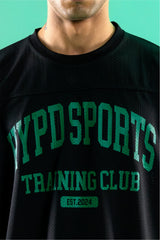 black/green training club mesh oversized jersey mens 