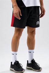 black/red training club mesh shorts mens 