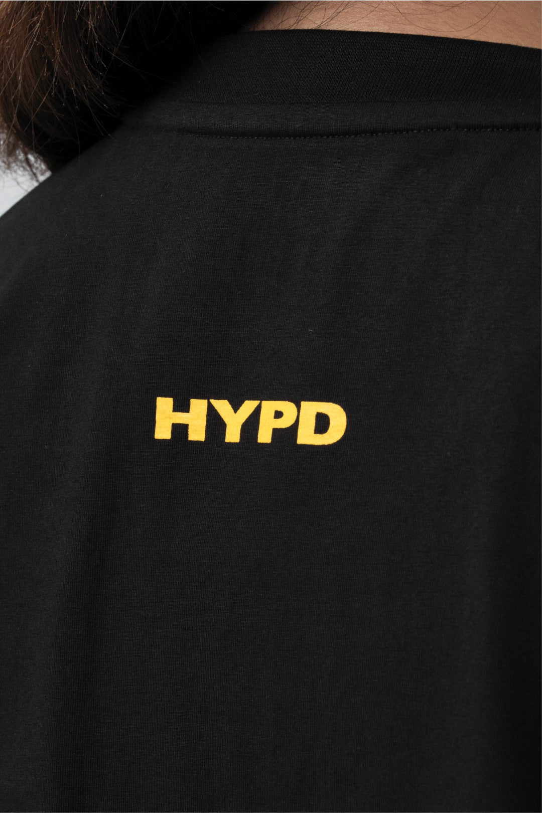 black/yellow athletic division oversized t-shirt women