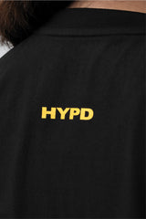 black/yellow athletic division oversized t-shirt women