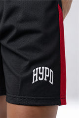 black/red training club mesh shorts mens 