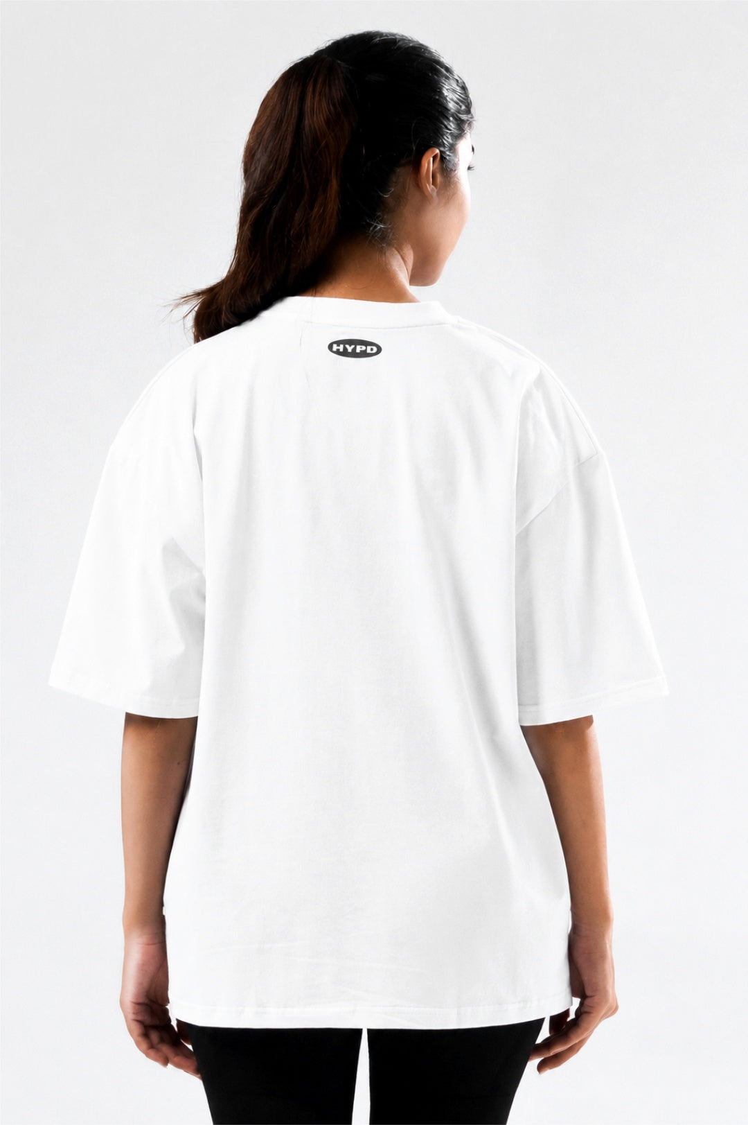 white essential oversized t-shirt women