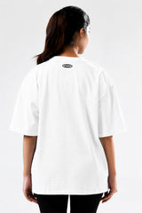 white essential oversized t-shirt women