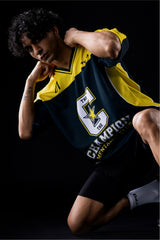 yellow champion mentality oversized training jersey women 