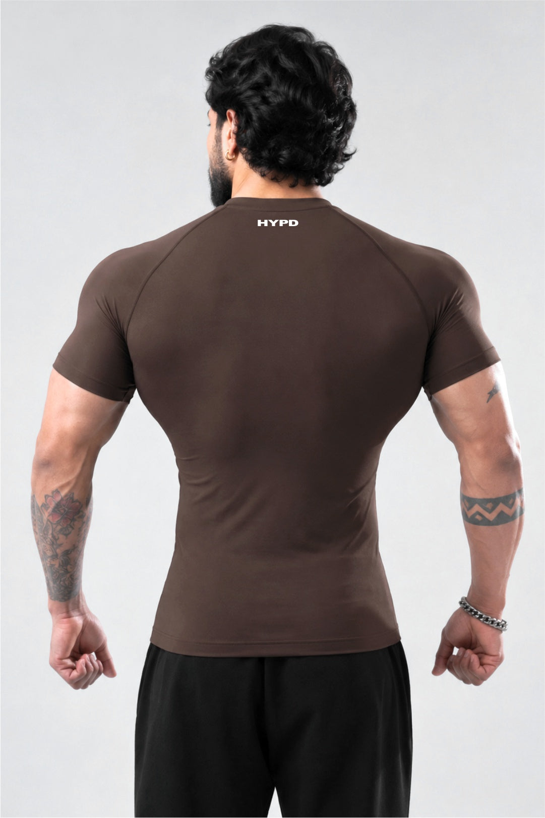 brown stealth compression t-shirt men 