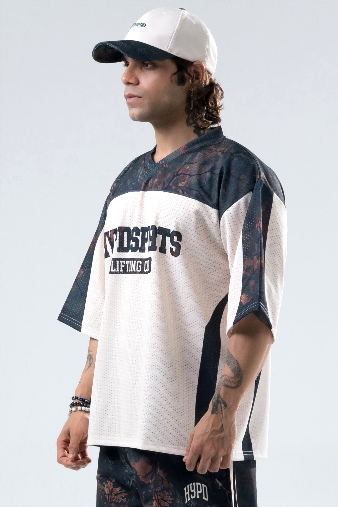 camo lifting club oversized training jersey men 