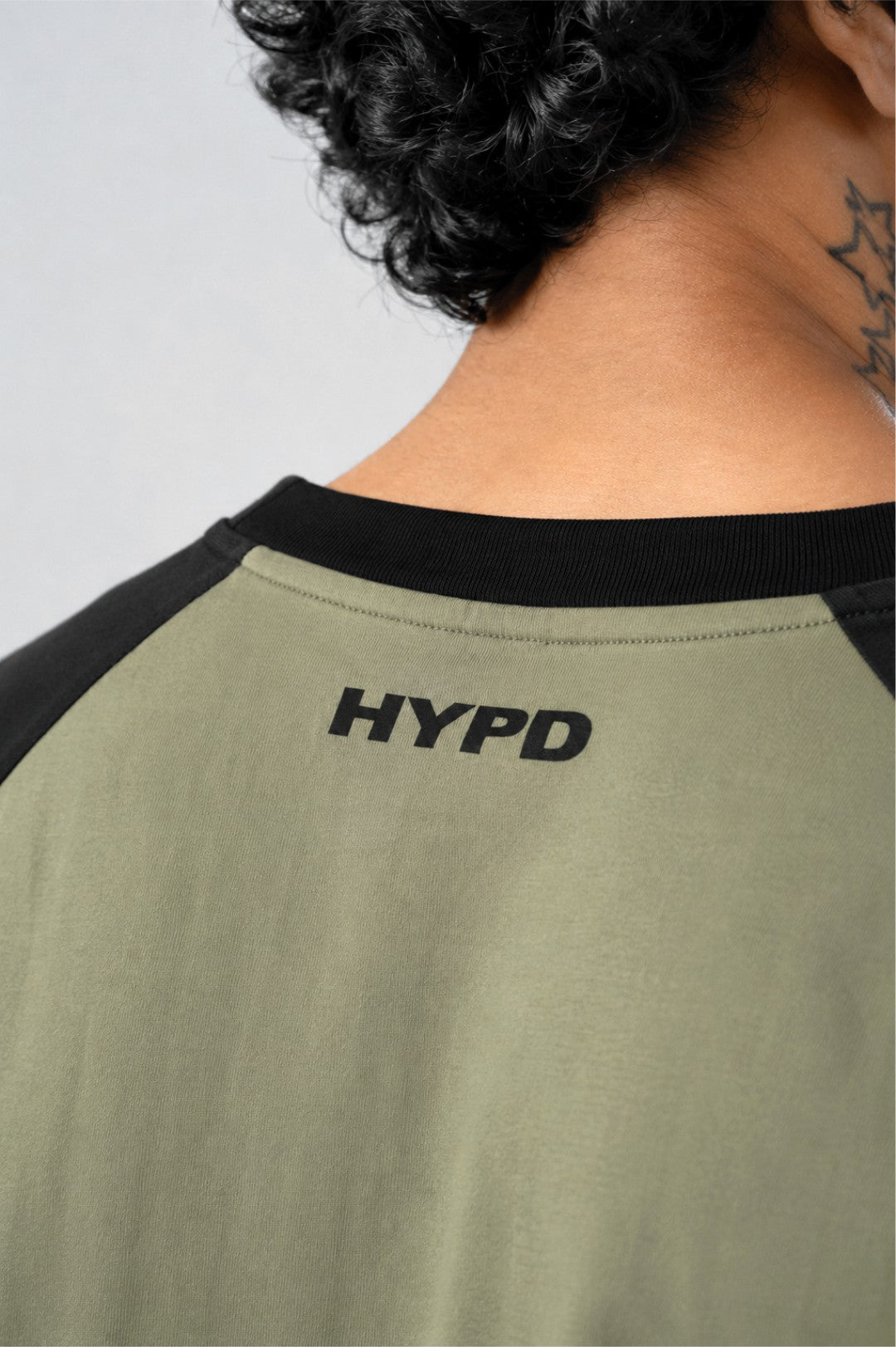 pista/black raglan oversized t-shirt men