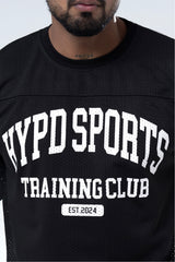 black/white training club mesh oversized jersey mens 