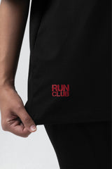 black run club oversized t-shirt women