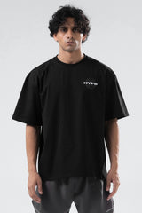 black athletic club oversized t-shirt men