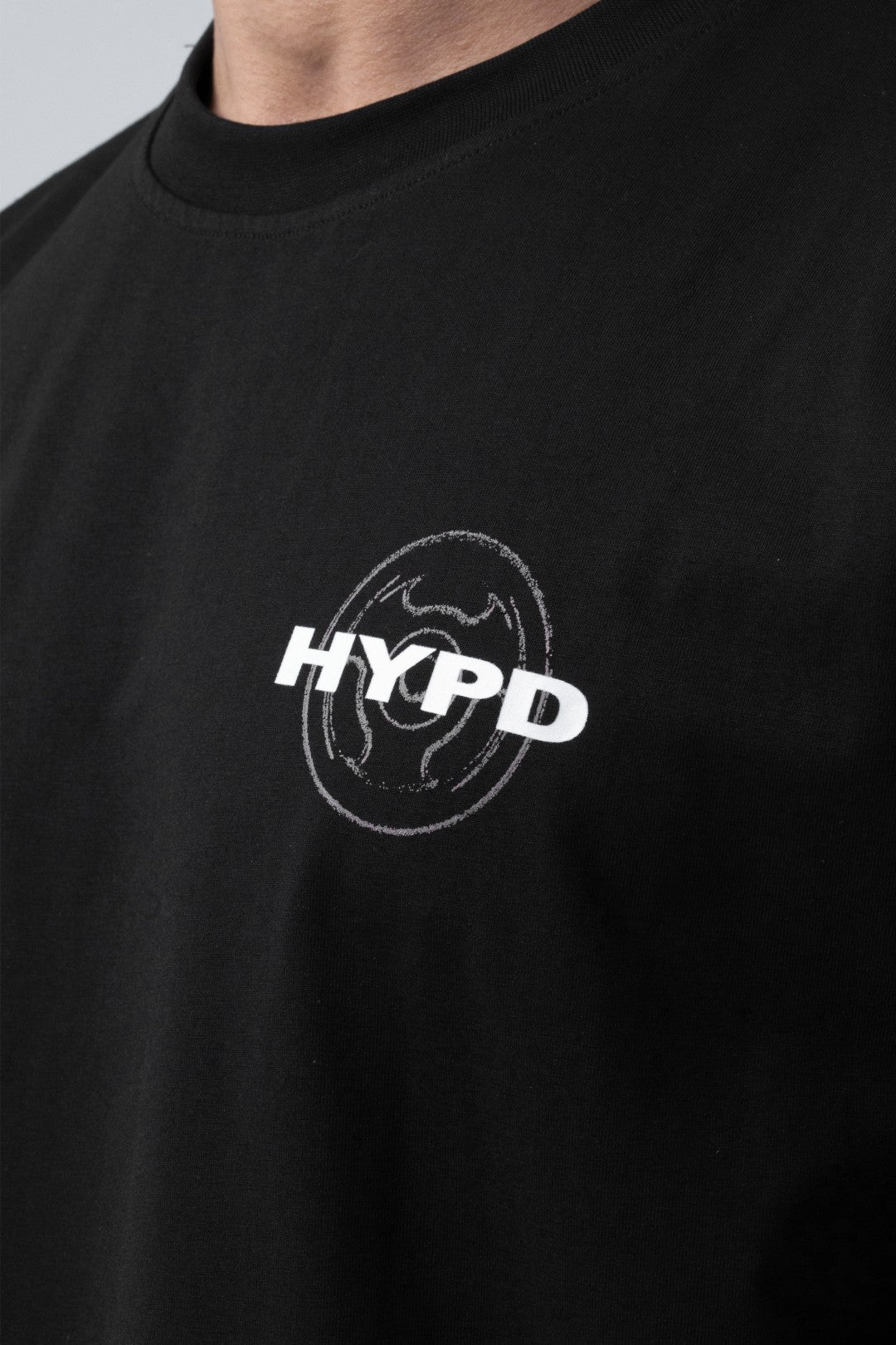 black athletic club oversized t-shirt men